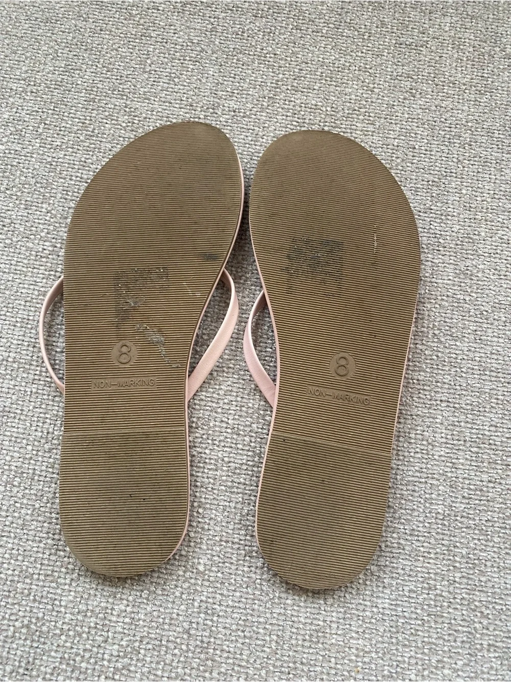 Shade & Shore Light Pink Minimalist Flip Flop Sandals